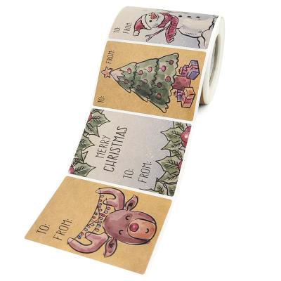 China Waterproof Printing Custom Serval Designs Logo In A Roll Waterprppf Self Adhesive Vinyl Wrapping Label Stickers for sale