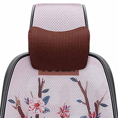 China Portable Cartoon Breathable Universal Car Seat Cover Cushion Summer Head Pillow for sale