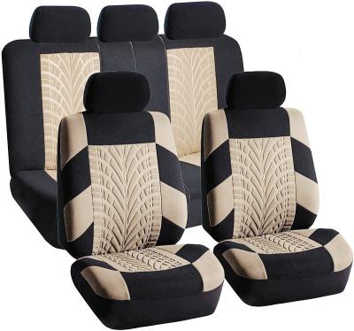 China 2021 Eco-friendly Mesh Breathable Universal Car Seat Cushion Full Set 9pcs Car Seat Covers for sale