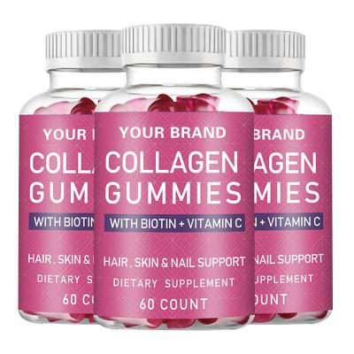 China Adult Immune Support Vegan Natural Collagen Gummies Nourish Hair Growht To Improve Skin And Strengthen Nails for sale