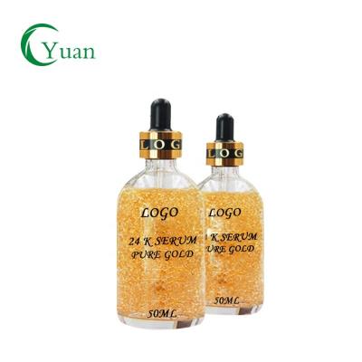 China High quality natural skin care anti aging anti wrinke with moisturize 24K gold whitening serum for sale