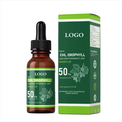 China OEM/ODM Health Food Organic Chlorophyll Liquid Drops Tech Support Natural Immune Energy Mint Essential Oil for sale