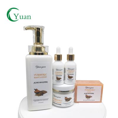 China Best Selling Organic Skin Care Oil Serum Anti Acne Vegan Face Care Facial Cream Private Label Whitening Set for sale