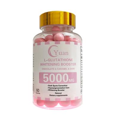 China Adult High Quality L-Glutathione Pink Softgel Capsules Peel Whitening Pills 15 Days Results for sale