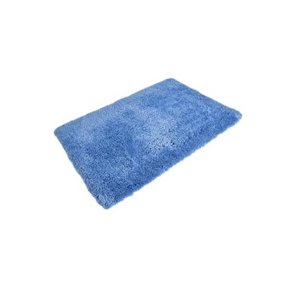 China Sustainable Bath Mat Microfiber Tufted Bathmat Non-Slip Cover In Bathroom Super Water All-weather Polyester Rubber Backing for sale