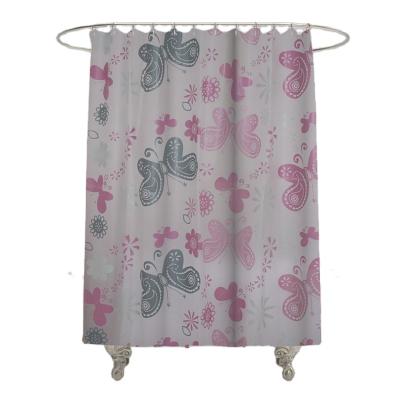 China Sustainable Modern Custom Design Digital Printing Rust Resistant Waterproof Bathroom Peva Shower Curtain for sale