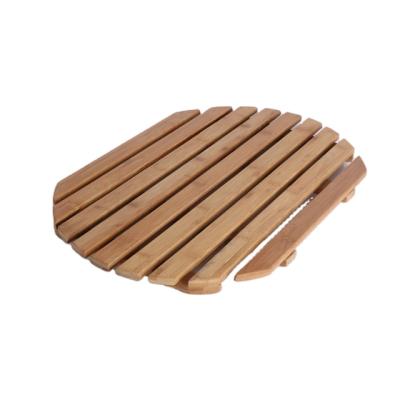 China Oil Proof Sustainable Eco-friendly Natural Bamboo And Resins Flooring Anti Slip Resistance Bamboo Bath Mat for sale