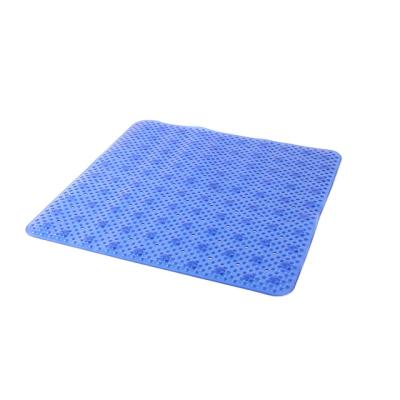 China PVC Sustainable Design Solid Color Transparent Bath Mat Set Custom Color Solid Color Anti Slip Bathroom Mat for sale