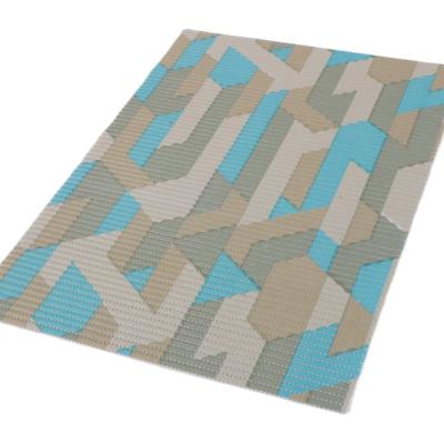 China Durable PVC Anti Slip Mat With Net Grid Hollow Backing / Grid Non Slip PVC Foam Mat for sale