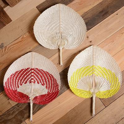 China China Handcrafted Natural Rattan Fans Hand - Woven Rattan Hand Fans for sale