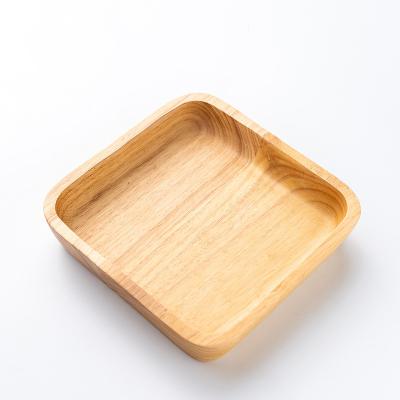 China Factory Import China Disposable Goods Adjust Household Japanese Creative Large Solid Dessert Tableware Wooden Fruit Salad Bowl for sale