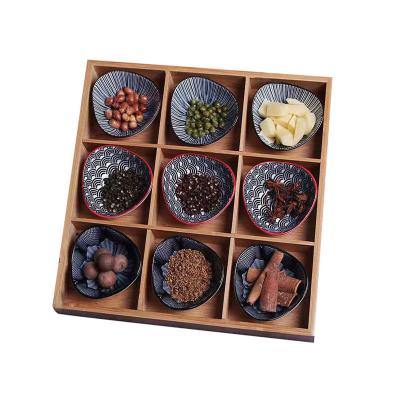 China Storage Tray Household Snack Tray New Year Wedding Multifunctional Sustainable Candy Box Fruit Tray With Cover Bamboo And Wood For Chinese for sale