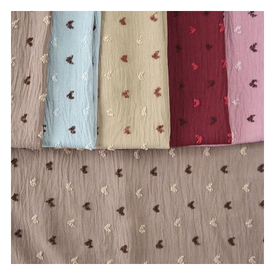 China Hot Sale Shrink-Resistant CEY Dot Polyester Material Fabric For Dress for sale