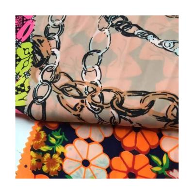 China 60-80GSM Shrink-Resistant Chiffon Printed Stock Fabric for sale