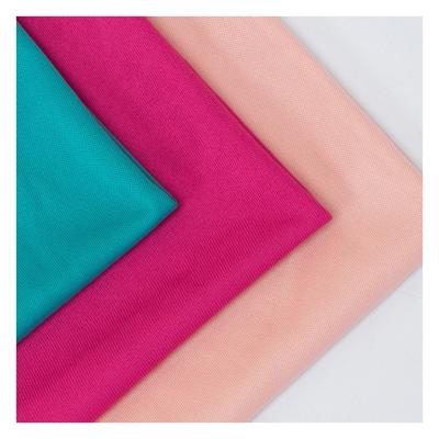 China Micro Stretch Factory Supply Solid Color Polyester Fiber Plain Brushed Fabric for sale