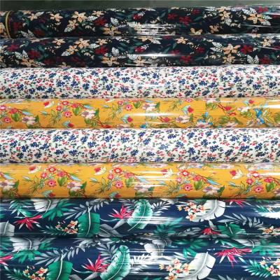 China Breathable stock lot print 100 rayon challis fabric for promotional wholesale cheap viscose print f rayon from Korea/Indonesia 100% best quality for sale