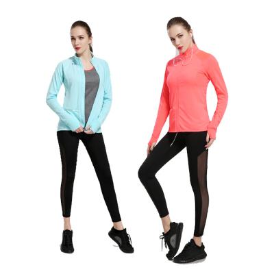 China Yoga Running Women's Sports Jacket Women Sports Gym Yoga Polyester Wear Jackets and Coats Breathable Jackets and Coats for sale