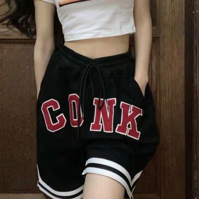 China Style Summer QUICK DRY Hot Shorts Printed Logo Basketball Pants 2022 Unisex Jogging Shorts Stretch Waist Mesh Shorts for sale