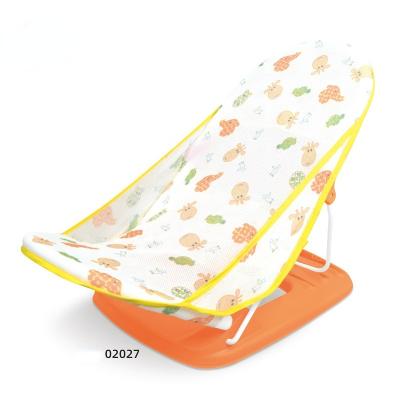 China Portable Foldable Infant Cartoon Safety Non-slip Bath Baby Shower Baby Shower Transfer Chair With Backrest for sale