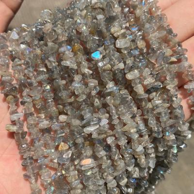 China Making Jewelry Necklace Bracelet Earring Wholesale Loose Gemstone Beads, Irregular Chip Stone Beads, Natural Rainbow Labradorite Beads for sale