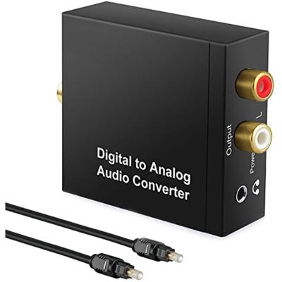 China Metallic Materials 3.5mm Jack Adapter 192Khz DAC Digital To Analog TV Audio Converter For HD DVD Home Theater for sale