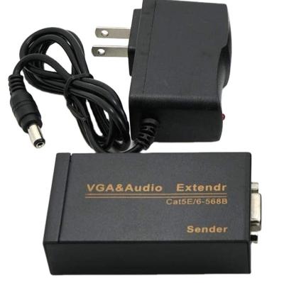 China Metallic Materials Bargain Price 100M VGA Extension Over Rj45 Ethernet Cable Extender Hdmi To HDMI A VGA Adapter for sale