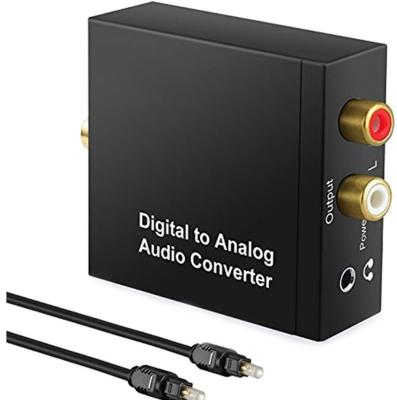 China Metallic Materials 3.5mm Jack Adapter 192Khz DAC Digital To Analog TV Audio Converter For HD DVD Home Theater Modulator for sale