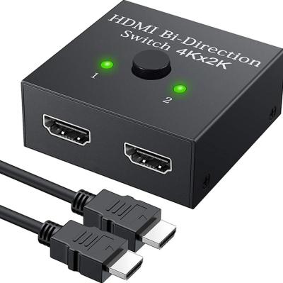 China Metallic materials Factory Supply High Quality Low Price 2 In 1 Out Bi-Directional Hdmi-switcher 1080p 4k for sale