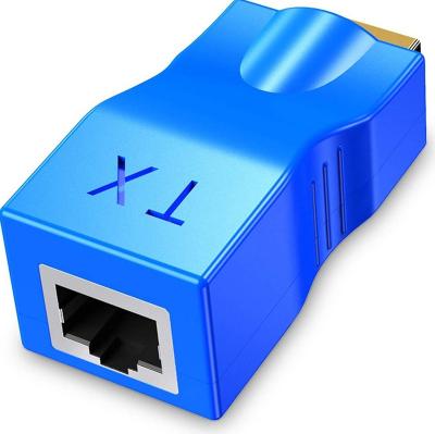 China Metal Materials Factory Supply RJ45 Network Direct Repeater Over Cable 4K Hdmi Converter Supplement For HDTV PS4 STB 4K 2K for sale