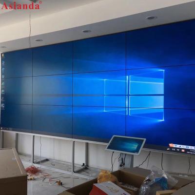 China Indoor Advertising Ads Show 55 Inch Floor Standing Indoor LCD Wall Panel Full HD 1080P Supper Narrow 3.5mm Digital Video Signage Screen For Home Announcements advertisement for sale