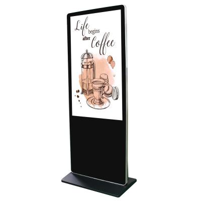 China 55 Inch Floor Stand Screen Wifi Network Support Indoor Advertising Digital Signage LCD Display And Indoor Displays Kiosk For Advertising Players Shopping Mall for sale