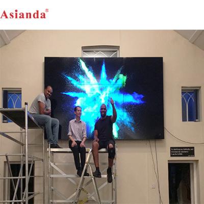 China Desktop Business TV Studio 3x3 2*3 55inch 3.5mm 0.8mm Bezel 4K LCD LED Video Wall Screen Narrow 1.8mm for Mall Advertising Display Kiosk for sale