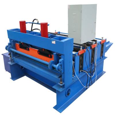 China Automatic Color Steel Metal Roofing Sheet Leveling And Cut To Length Roofing Sheet Machine for sale