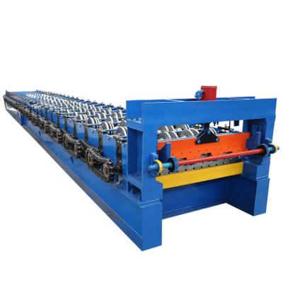 Cina 2021 china supplier steel floor deck roll forming machine price in vendita