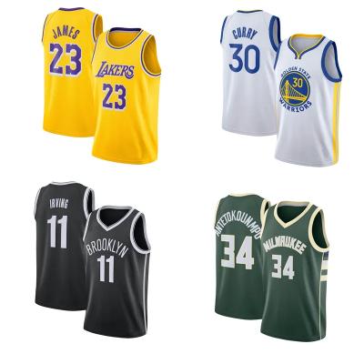 China Anti-Bacterial Custom High End Quality Cheap hot pressing Quick Dry Basketball Jersey bucks nets jersey warriors bulls jersey for sale