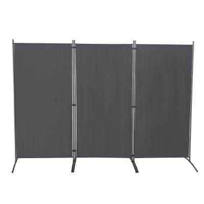 China Zhejiang Foldable Fabricating Room Divider Black-Brown Portable Canvas Divider Room Divider Canvas Room Divider for sale