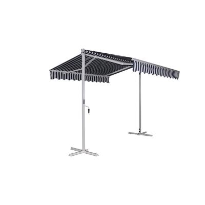 China Garden Pole Holder POLY Iron Sunshade Coating Canopy Retractable Powder Steel Tent 50*50*1.1mm for sale