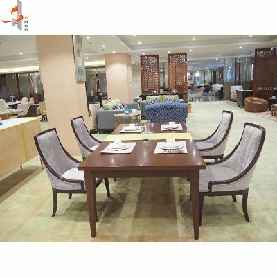 China Simple Designs Solid Wood Plank Wooden Dining Table for sale