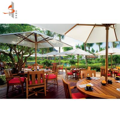 China Custom Outdoor Garden Set OEM Restaurant Wooden Furniture Set for sale