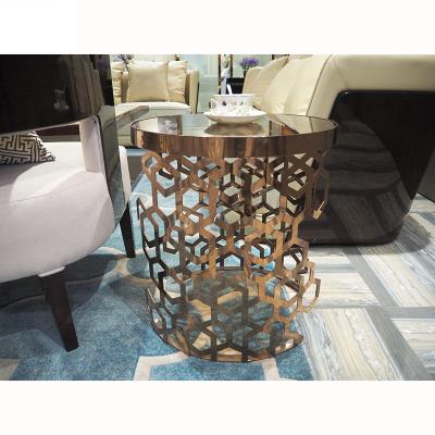 China Morden Hot Sale Glass Material Modern Round Coffee Table for sale