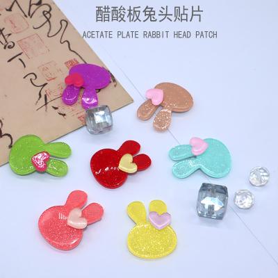 China Cute Hair Accessories Headwear Acetic Acid Dish Rabbit Accessories Top Selling Personalized Material Correction for sale