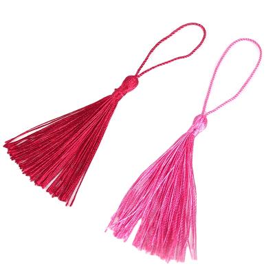 China Logo Printed Chinese Style 8cm Multicolor Fashion Decoration Tassel Ribbon Comfortable Strap Parts for sale