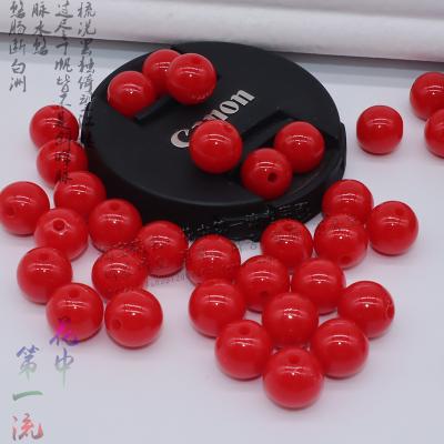 China China Popular Color Hair Accessories Clothes Decoration Diy Handmade Plastic 0.6cm Jade Beads For Diy for sale