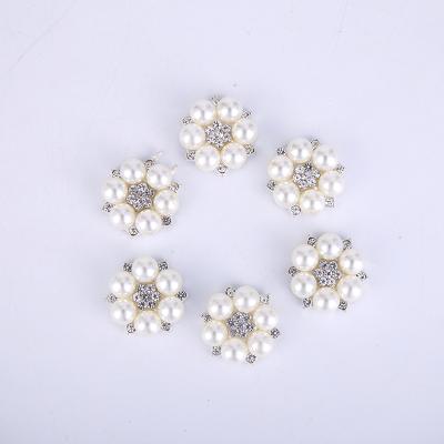 China Wholesale Fashion 3D Pearl Headband Zinc Alloy Badge Headwear Material Accessories for sale