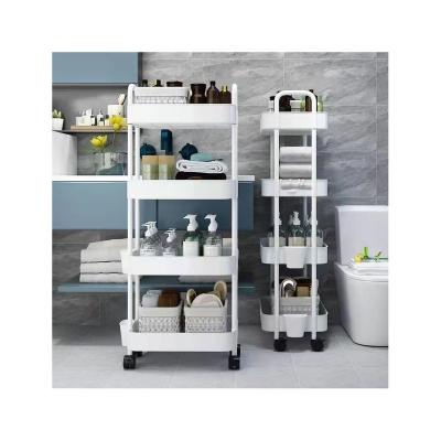 China Economic Sustainable Home Multi-Layer Bathroom Storage Can Be Moved And Convenient Snack Storage Shelves Storage Racks for sale