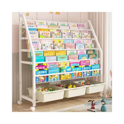 China Home Storage Toy Snack Rack Colorful Multifunctional (Size) Toy Storage Rack Kindergarten Baby Picture Book Rack Adjustable Floor for sale