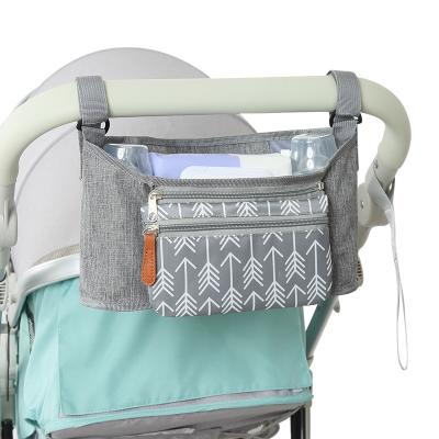 China Anti-theft Wholesale Stroller Bag Trolley Diaper Pad Baby Bottle Storage Hanging Bag for sale