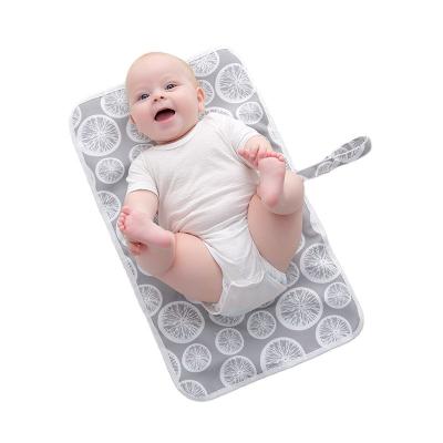 China Small foldable and easy to carry diaper pad Customizable diaper changing pad PVC printing baby protective mat for sale