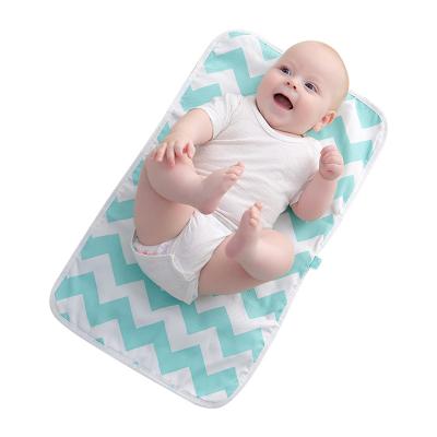 China Small Foldable Waterproof Baby Changing Pad Modern Washable Changing Mat Portable Travel Diaper Change Mat for sale