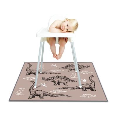 China Washable Splat Mat For Babies Highchair Splat Mat Splat Mat 100% Polyester for sale